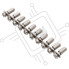 Перемычка тип 10PIN для двухуровневых клемм 4.0 мм2 (10 шт.) EKF