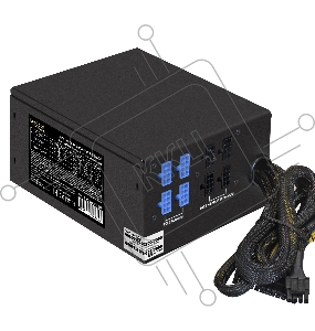 Серверный БП 800W ExeGate EX292212RUS ServerPRO-800RADS (ATX, for 3U+ cases, APFC, КПД 80% (80 PLUS), 14cm fan, 24pin, 2(4+4)pin, PCIe, 5xSATA, 4xIDE, FDD, Cable Management, black)