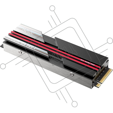 Накопитель SSD M.2 Netac 2.0Tb NV7000 Series <NT01NV7000-2T0-E4X> Retail (PCI-E 4.0 x4, up to 7200/6800MBs, 3D NAND, 1400TBW, NVMe 1.4, 22х80mm, heatsink)