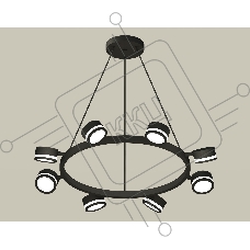 Светильник Ambrella light XB9198200/8 SBK/FR черный песок/белый матовый GX53 (C9198, N8415)