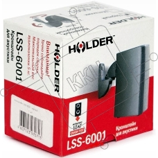 Кронштейн для акустических систем Holder LSS-6001 черный макс.5кг настенный поворот и наклон