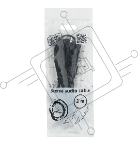 Кабель аудио Cablexpert CCA-404-2M, джек3.5 / джек3.5, 2м