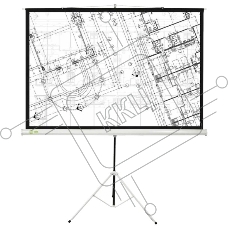 Экран Cactus 127x127см Triscreen CS-PST-127X127 1:1 напольный рулонный белый