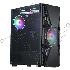 Компьютерный корпус Formula CL-3303B RGB черный без БП ATX 6x120mm 2xUSB2.0 1xUSB3.0 audio bott PSU