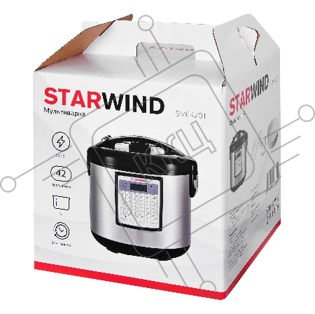 Мультиварка Starwind SMC4201 5л 700Вт серебристый/черный