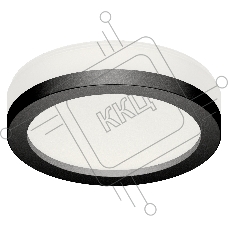 Насадка для корпуса светильника N8415 SBK/FR черный песок/белый матовый D85*H23mm Out20mm GX53