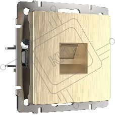 Розетка Ethernet RJ-45 (шампань рифленый)