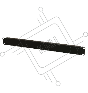 Монтажное оборудование Hyperline BPV-1-RAL9005 Фальш-панель на 1U, цвет черный (RAL 9005)