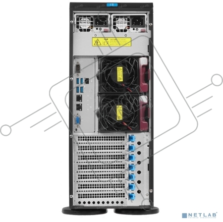 Платформа Supermicro SYS-740P-TRT, 4U noCPU(2)3rd GenScalable/TDP 270W/no DIMM(18)/ SATARAID HDD(8)LFF/2x10GbE/2x1200W