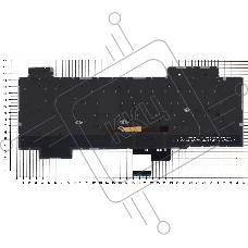 Клавиатура для ноутбука Asus ROG GL704 черная с подсветкой