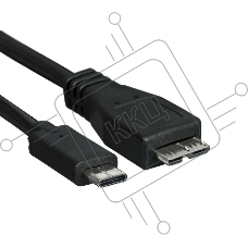 Кабель GoPower Type-C (m)-microUSB-B (m) 0.5м ПВХ черный Premium Zip-Lock c подвесом (1/200)