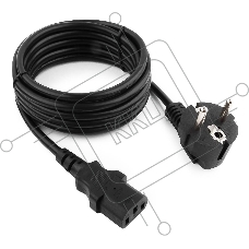 Кабель Кабель питания Gembird 3.0м, черный, с заземлением, пакет PC-186-10