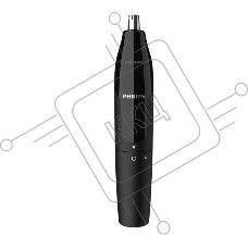 Триммер для носа Philips NT1620/15 роторный режущий элемент, водонепроницаемый корпус - пластик, цвет - черный, в комплекте батарейка АА