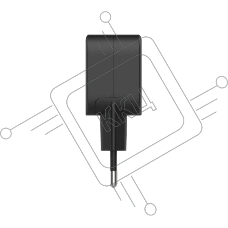Зарядное устройство Tecno TCW-E20D черный, TECNO Charger E20D-20W