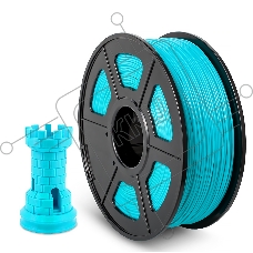 Филамент NVPRINT ABS Cyan для 3D печати диаметр 1.75мм длина 330 метров масса 1 кг