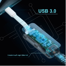 Сетевой адаптер TP-Link UE300C USB Type-C to RJ45 Gigabit Ethernet Network Adapter, USB 3.0 port, 10/100/1000 RJ45 port, Foldable,Portable and Lightweight design, Plug and Play