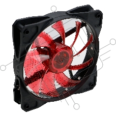 Вентилятор для корпуса Digma DFAN-LED-RED черный, 120 мм, 1200 об/мин, 23 дБ, 4 pin