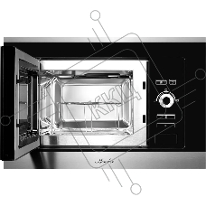 Встраиваемая микроволновая печь Monsher MMH 201 BX 60 см, 20 л, 8 автоматических кулинарных программ, 5 режимов мощности, функция размораживания по весу полуфабрикатов или по времени, черный и нерж.