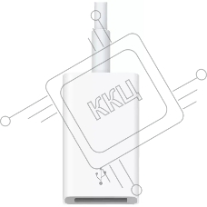Адаптер Apple MJ1M2ZM/A USB-USB-C белый 0.11м (MJ1M2FE/A)