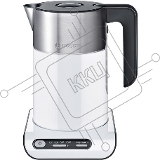 Чайник электрический Bosch TWK8611P 1.5л. 2400Вт белый/серебристый (корпус: нержавеющая сталь)