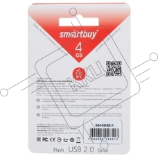 Флешка USB Smartbuy Quartz Black (SB4GbQZ-K), 4Gb, USB 2.0, R/W 15/5, черный