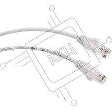 Шнур комм. Cabeus, кат. 5е, неэкр., U/UTP, RJ45/RJ45, PVC, AWG24, 1.5м, белый