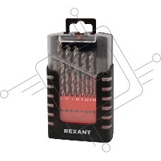 Набор сверл по металлу 1-10 мм (через 0,5 мм), 19 шт., Р6М5 REXANT