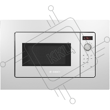 Микроволновая печь встраиваемая Bosch BFL623MW3 Serie 2, белый, 20 л, 800 Вт, переключатели - поворотный механизм/сенсор