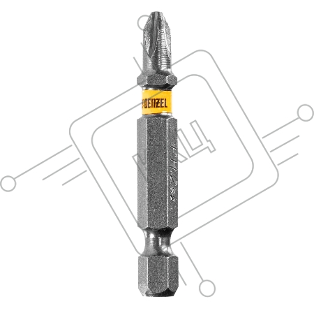 Набор бит PH2х50, сталь S2, 10 шт., шестигранный профиль, отрывная упаковка// Denzel