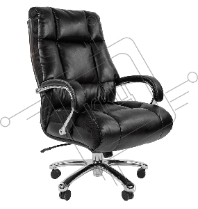 Кресло Chairman 405 Офисное кресло (экокожа, хромированный металл, газпатрон 4 кл, ролики BIFMA 5,1, механизм качания)