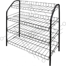 Этажерка НИКА ЭТ1/Ч, черный,4 полки 700*660*300