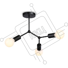 Светильник Ambrella light TR8027/3 BK черный E27*3 max 40W D400*390