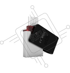 Флэш Диск 8Gb Silicon Power Mobile X31 OTG, USB 3.0/MicroUSB, Черный