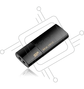 Флеш Диск Silicon Power 32Gb Blaze B05 SP032GBUF3B05V1K USB3.0 черный