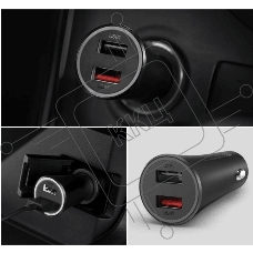 Зарядное устройство Xiaomi Зарядное устройство для автомобиля Mi 37W Dual-Port Car Charger