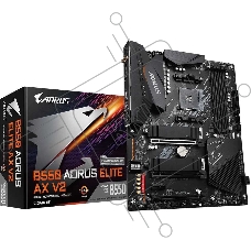 Материнская плата GIGABYTE B550 AORUS Elite AX V2, AM4, AMD B550, 4xDDR4, 4xSATA, 2xM.2, 1xPCIe 4.0 x16, 2xPCIe 3.0 x1, 1xDP, 1xHDMI, 1x2.5Gb LAN, Wi-Fi 6, Bluetooth 5, 2xUSB-A 10Gbps, 3xUSB-A 5Gbps, 2xUSB-A 2.0, 1xUSB-C 5Gbps, 5x3.5 мм, 7.1, ATX