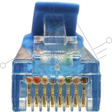 Патч-корд Suprlan 10-0147 UTP RJ-45 вил.-вилка RJ-45 кат.5E 1м синий LSZH 24AWG