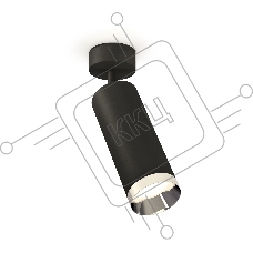 Светильник Ambrella Light XM6343003 SBK/PSL черный песок/серебро полированное MR16 GU5.3 (A2210, C6343, N6132)