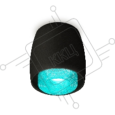 Светильник Ambrella Light XS1142023 SBK/BL черный песок/голубой MR16 GU5.3 (C1142, N7194)