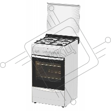 Плита газовая Darina 1B1 GM 441 008 W белый/черный, конфорок 4 шт, духовка 50 л, 50 см x 85 см x 51 см