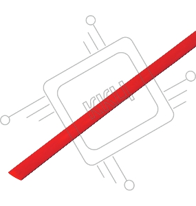 Термоусадочная трубка 60/30 мм, красная, упаковка 10 шт. по 1 м PROconnect