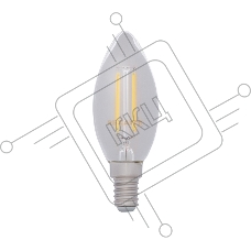 Лампа светодиодная филаментная Rexant Свеча CN35 9.5 Вт 950 Лм 2400K E14 золотистая колба