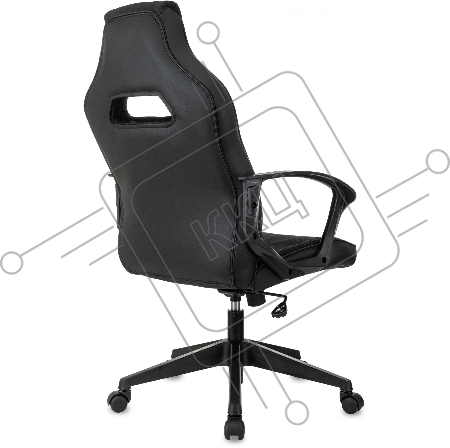 Кресло игровое Zombie 500 черный ткань/эко.кожа крестов. пластик