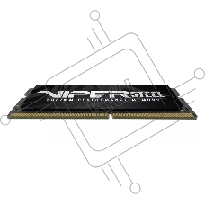 Оперативная память Patriot Steel Series, DDR4, 32GB (1x32 GB), 3200 MHz, CL22, радиатор, чёрный, SO-DIMM