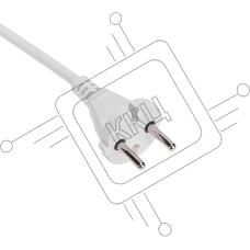 Удлинитель STANDARD 2 гнезда, 1,5м, 2х1,0мм², б/з, белый Rexant