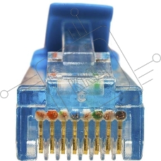 Патч-корд Suprlan 10-0148 UTP RJ-45 вил.-вилка RJ-45 кат.5E 2м синий LSZH 24AWG