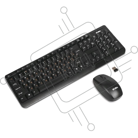 Клавиатура + мышь SVEN Comfort 3300 Wireless Беспроводной SV-03103300WB