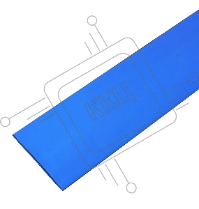 Термоусадочная трубка 60/30 мм, синяя, упаковка 10 шт. по 1 м PROconnect