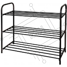 Этажерка NIKA Конфорт3 590*330*790 ЭТК3/Ч черный