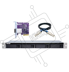 Полка расширения сетевого хранилища без дисков SMB QNAP TL-R400S SATA 6GB/s JBOD storage enclosure, 4-tray 3,5